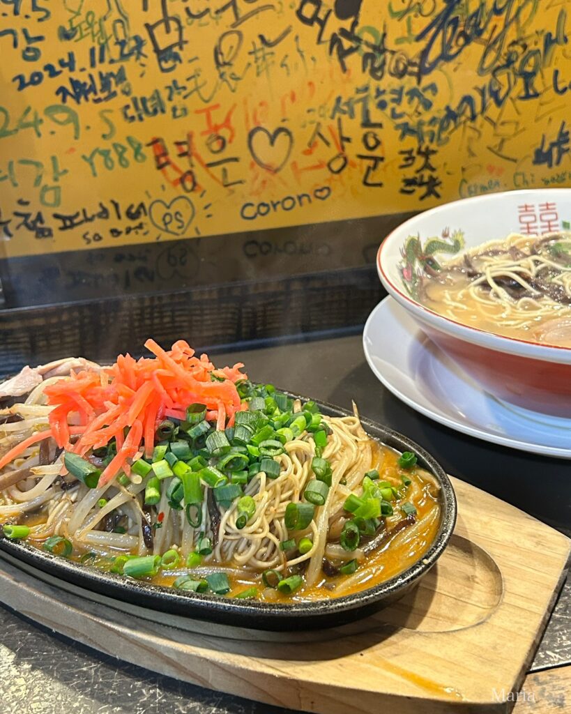 春吉ラーメンの焼きラーメン