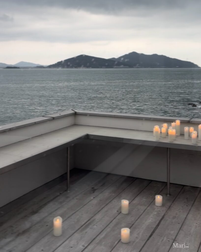 OCEAN HOUSE オーシャンハウスのカウンター席からの景色