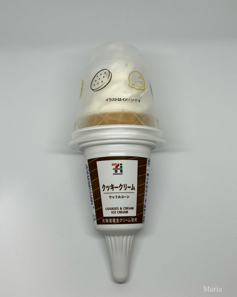 7プレミアム ワッフルコーン クッキークリーム(セブンイレブン)