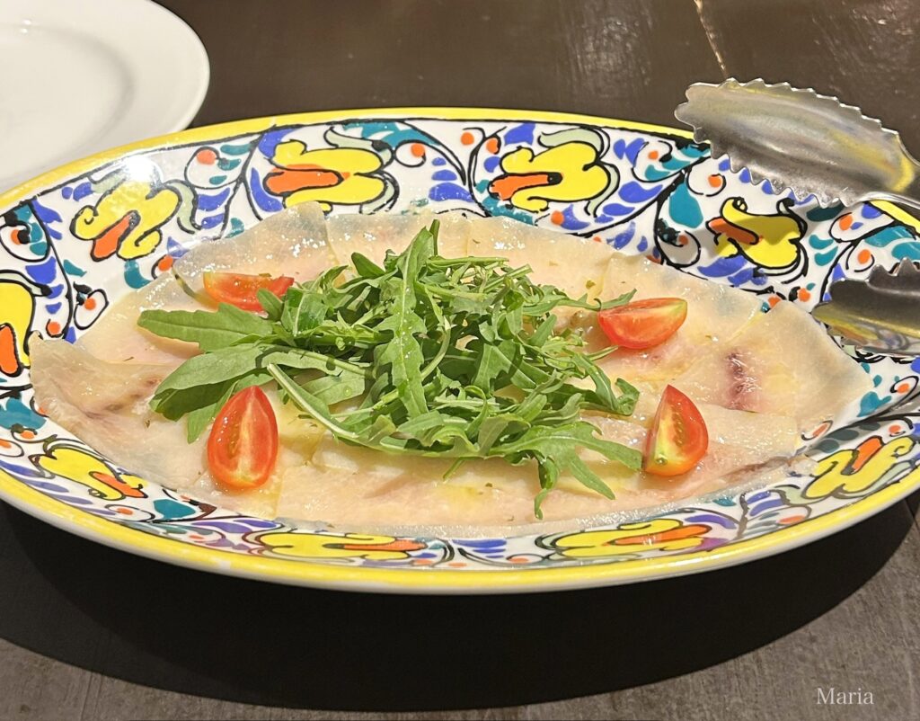 パラッツォ サン グスト カジキカルパッチョ