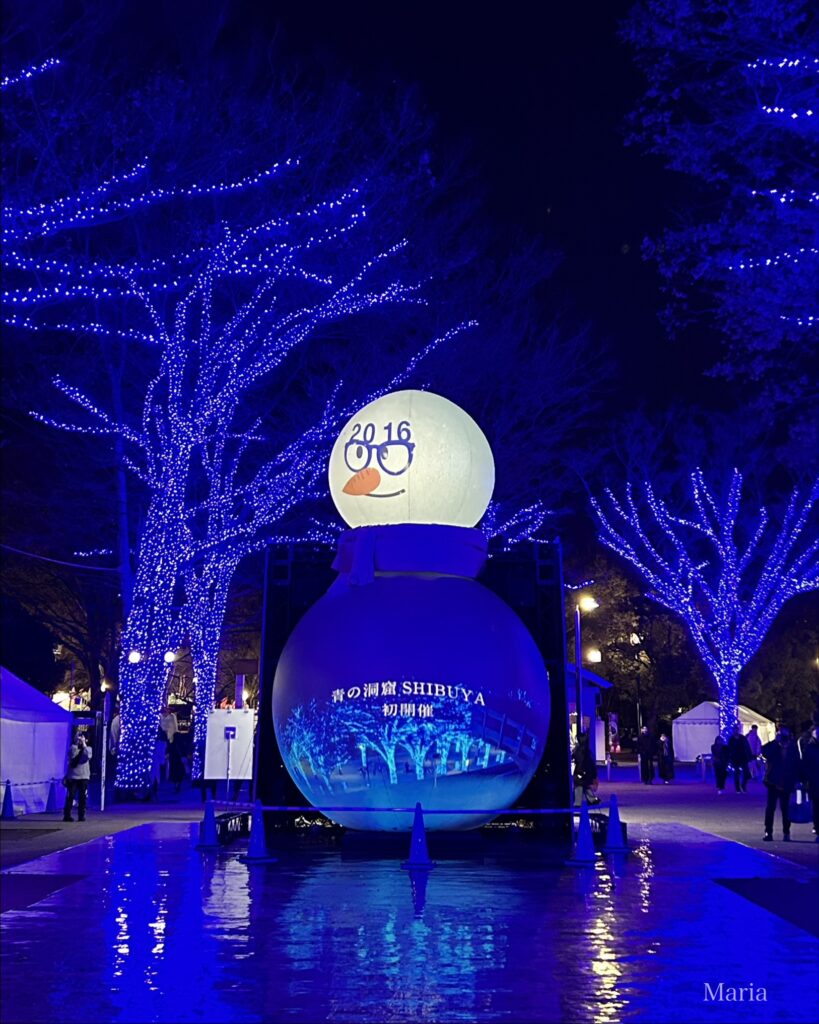 青の洞窟 SHIBUYA 雪だるま バルーン THE SNOWMAN