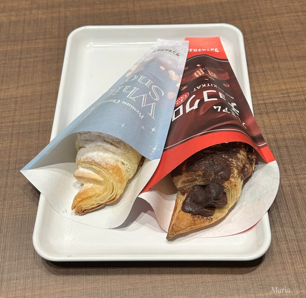 プレミアムチョコクロホワイトスノー,プレミアムチョコクロ Made with KITKAT(サンマルクカフェ)