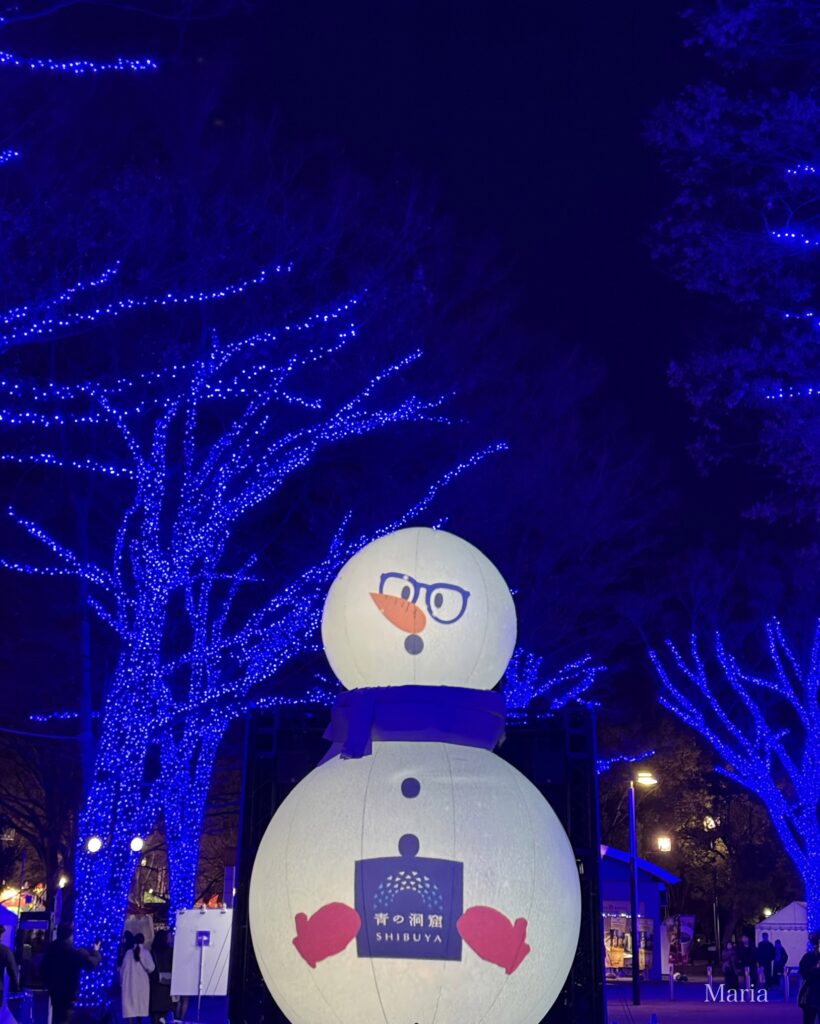 青の洞窟 SHIBUYA 雪だるま バルーン THE SNOWMAN