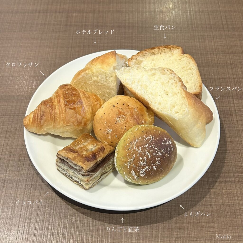 フォルクス ブレッドバー フランスパン ホテルブレッド 生食パン チョコパイ りんごと紅茶 クロワッサン よもぎパン