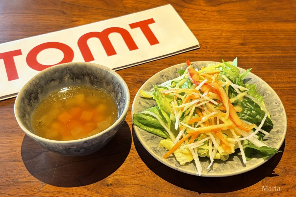 Tomt cafe bistro bar サラダ スープ